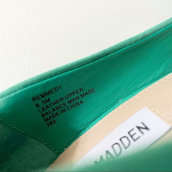 Steve Madden Remmedy Suede Platform Heels, Green, Size 9.5, G+UC - Picture 8 of 8